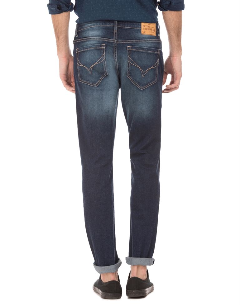 Flying Machine Men Casual Wear Blue Jeans